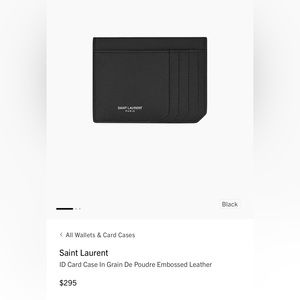 Saint Laurent Wallet - Card Holder 🖤
